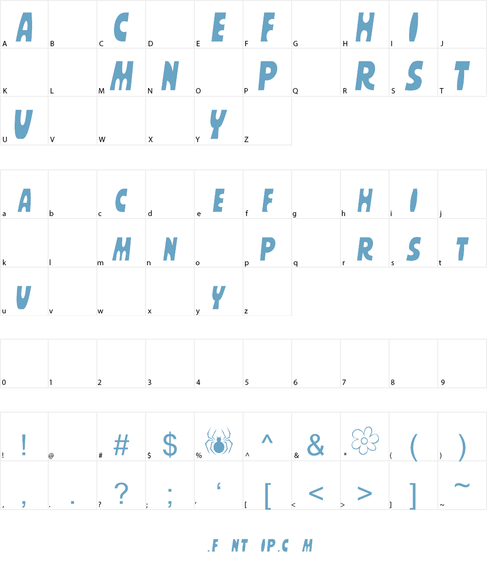 MYSTERY MACHINE Font Character